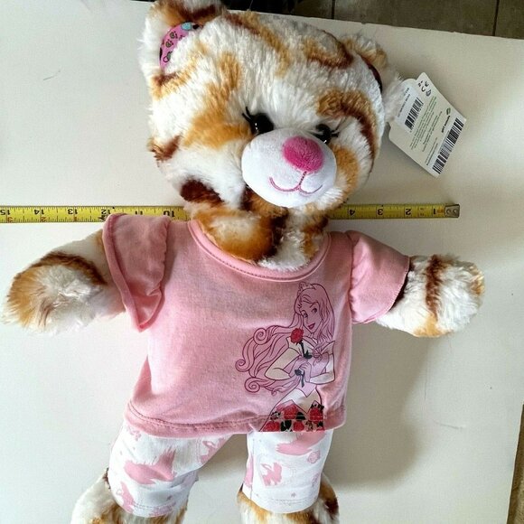 Build-A-Bear Girl Scout Smores Bear With Princess Aurora Shirt - Picture 12 of 12